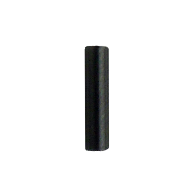 A sleek, single black cylinder, reminiscent of the TRIGGER BAR PIN 83 in its precision and simplicity, stands vertically against a white background.