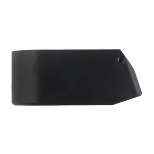 Displayed against a plain white background is the EXTENDED BASE+2 ROUNDS P-07/P-09 9MM/.40 S&W, a black, angular object featuring a small hole near one end.