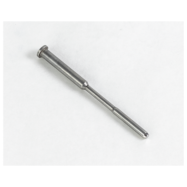 Close-up of the RECOIL SPRING GUIDE ROD SHADOW 2, a metallic pin with a cylindrical shape and a slightly wider head, placed on a plain white background.