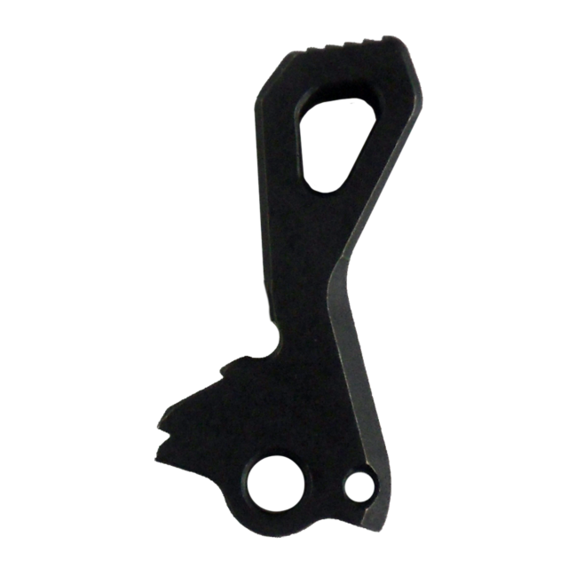 The HAMMER P-07/P-09 is a black, uniquely shaped metal tool with a hole at one end and a handle-like structure on the other, featuring angular edges and cutouts reminiscent of its design.