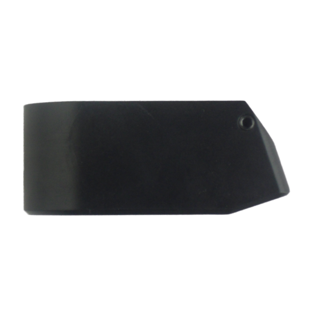 Displayed against a plain white background is the EXTENDED BASE+2 ROUNDS P-07/P-09 9MM/.40 S&W, a black, angular object featuring a small hole near one end.