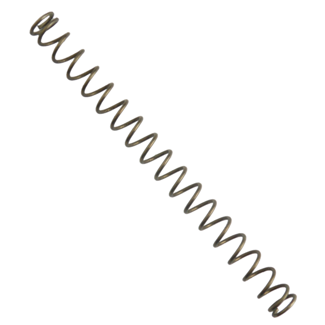 The 20LB RECOIL SPRING 75/85 COMPACT is gracefully coiled and showcased diagonally on a white background, specifically designed for the 75/85 Compact series.