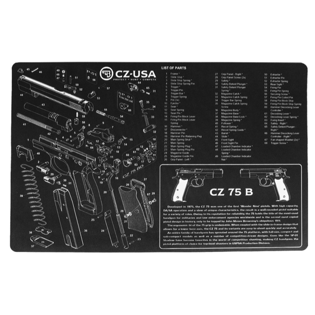 CZ-USA PISTOL CLEANING MAT- CZ 75