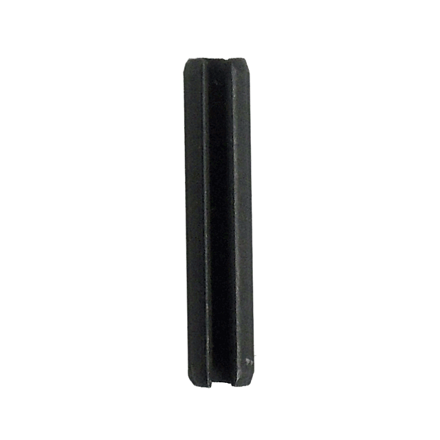 A black, rectangular rubber door stopper viewed from the side reveals its thin profile with a groove running vertically along its surface, reminiscent of the sleek design of an INNER FRAME PIN REAR P-07/P-09.