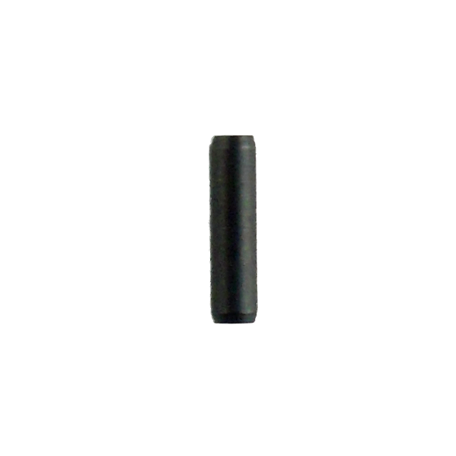 The EXTRACTOR PIN KADET, with its sleek black cylindrical design, stands upright against a white background, highlighting its smooth surface.