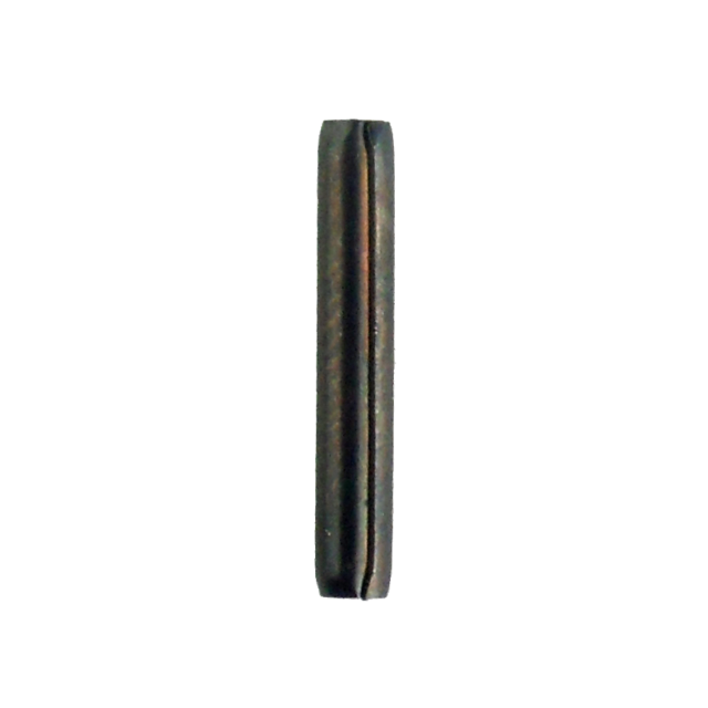 Detailed view of the FIRING PIN ROLL PIN OUTER, a cylindrical, metallic component featuring a longitudinal groove. The pin, akin to an outer spring or split pin, is dark brown in color and likely serves mechanical functions.