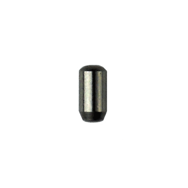 A 512 EXTRACTOR PIN, a small cylindrical metal object with a smooth and shiny surface, is depicted against a plain white background.