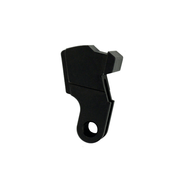 The description of the HAMMER EVO emphasizes its sleek design: a black, angular metal bracket featuring a hole at the bottom. Its stepped structure showcases distinct sharp edges and a vertical cutout, making it both functional and visually striking.