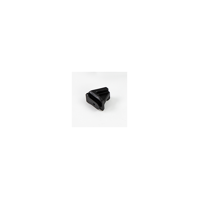The DEFLECTOR BREN 2 is a small triangular black plastic bracket with a hole on one side, set against a white background.