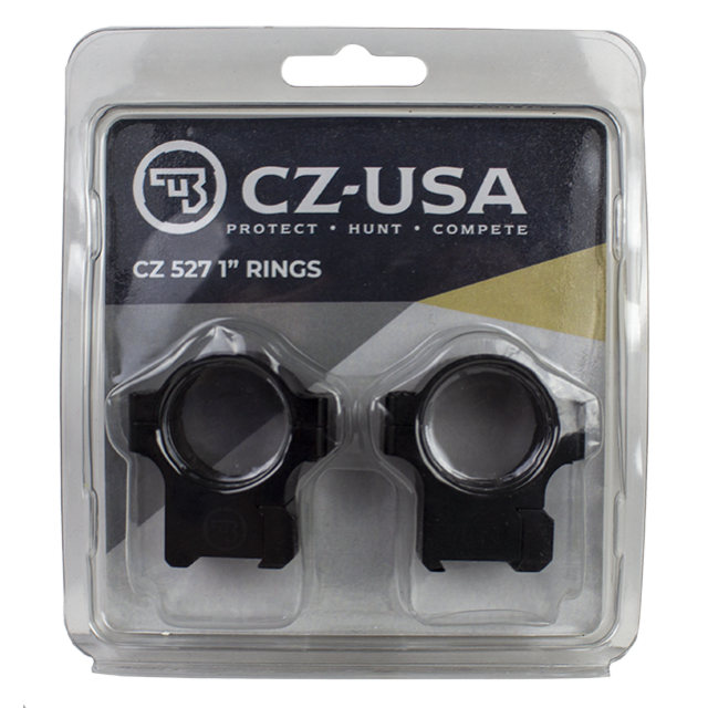CZ 527 1 INCH ALUMINUM RINGS, 16MM DOVETAIL