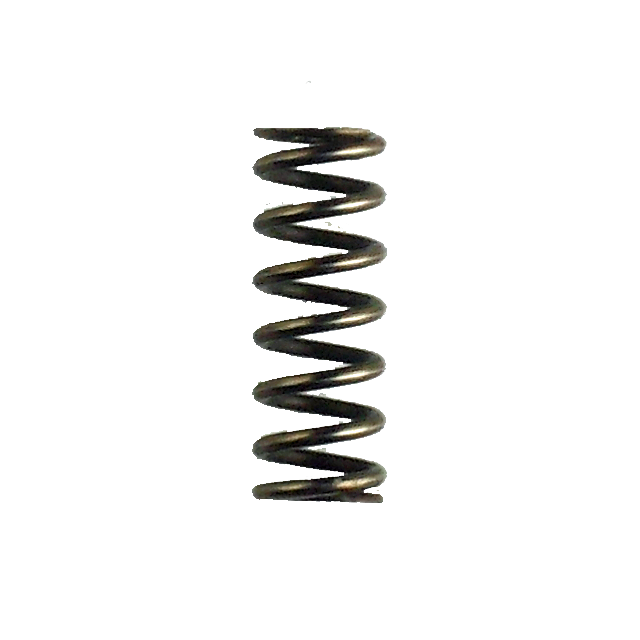 A close-up of the REAR SIGHT LOCKING PIECE SPRING 452, vertically aligned against a plain white background. The spring exhibits a helical shape and appears to be made of dark metal, reminiscent of impeccable engineering found in rear sights.