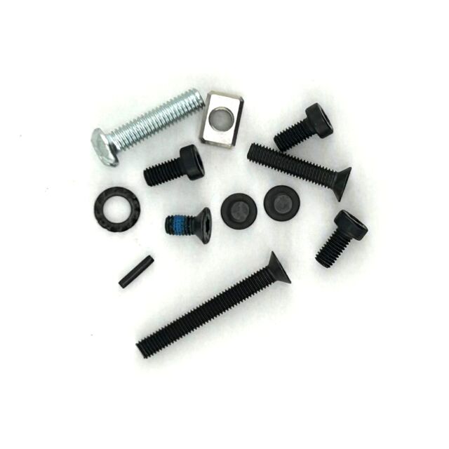 The CZ 600 Trail Fastener set features various screws, bolts, a washer, and a nut in different sizes and finishes, including black and metallic, arranged on a white background.